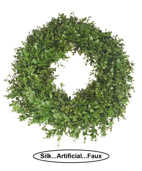 Silk Boxwood Wreath