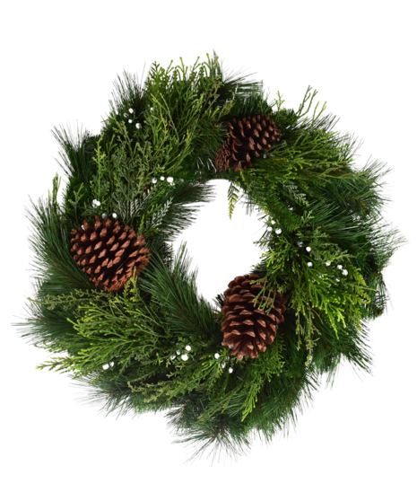 Deep Wood Pine Wreath