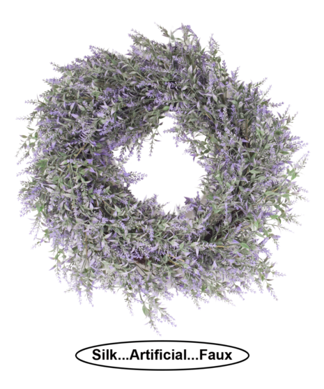 Silk Lavender Wreath