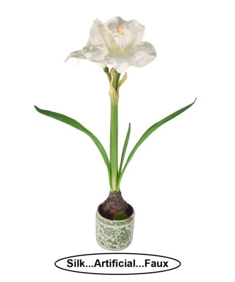 Silk Amaryllis Green