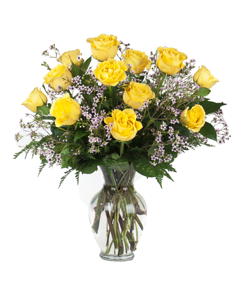 Classic Yellow Rose Dozen